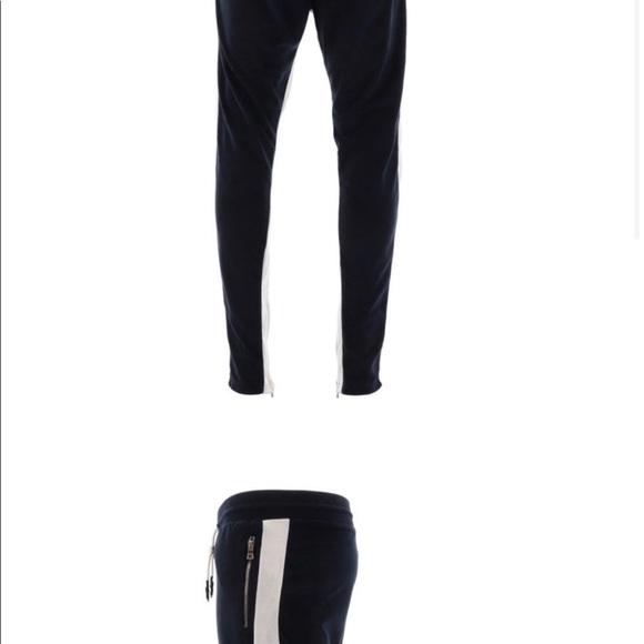 JORDAN CRAIG PANTS VELOUR. SIZE: L COLOR: BLACK &WHITE New - Picture 3 of 6